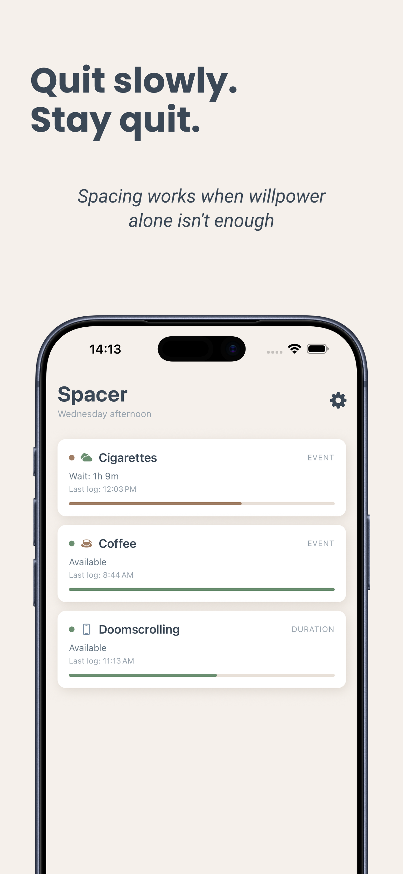 Spacer dashboard