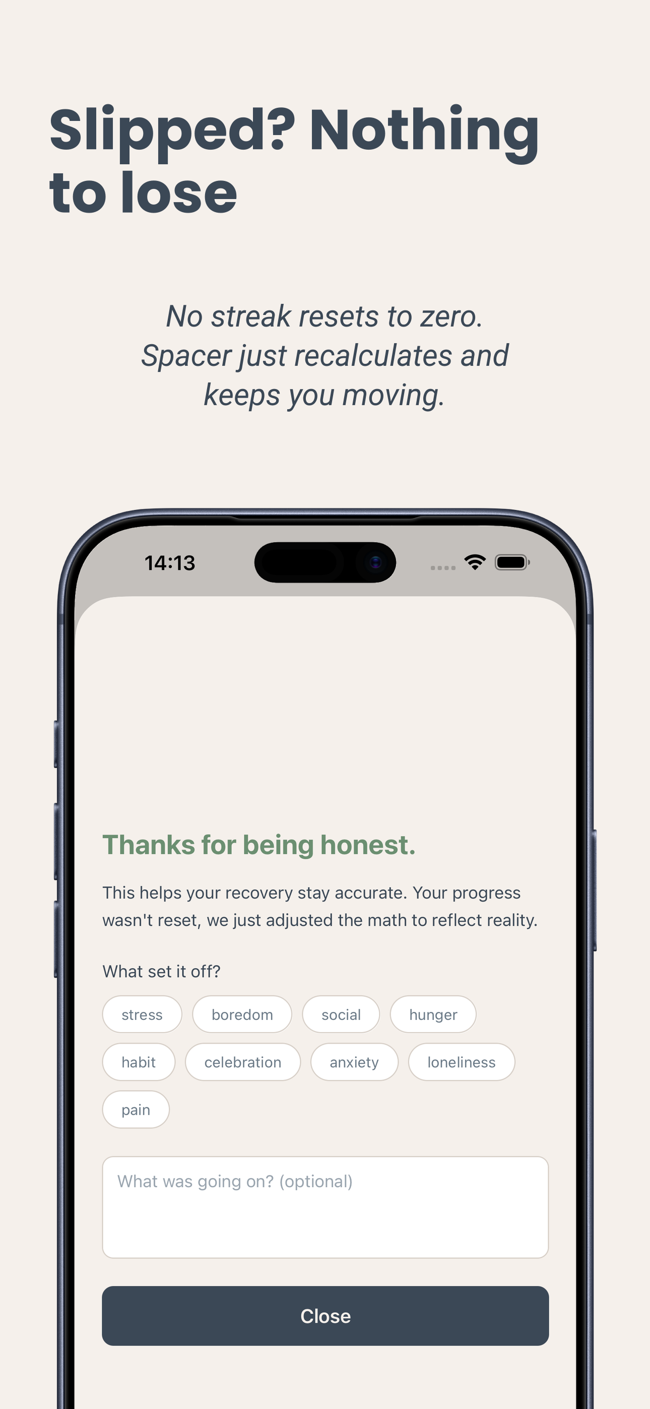 Honest slip logging
